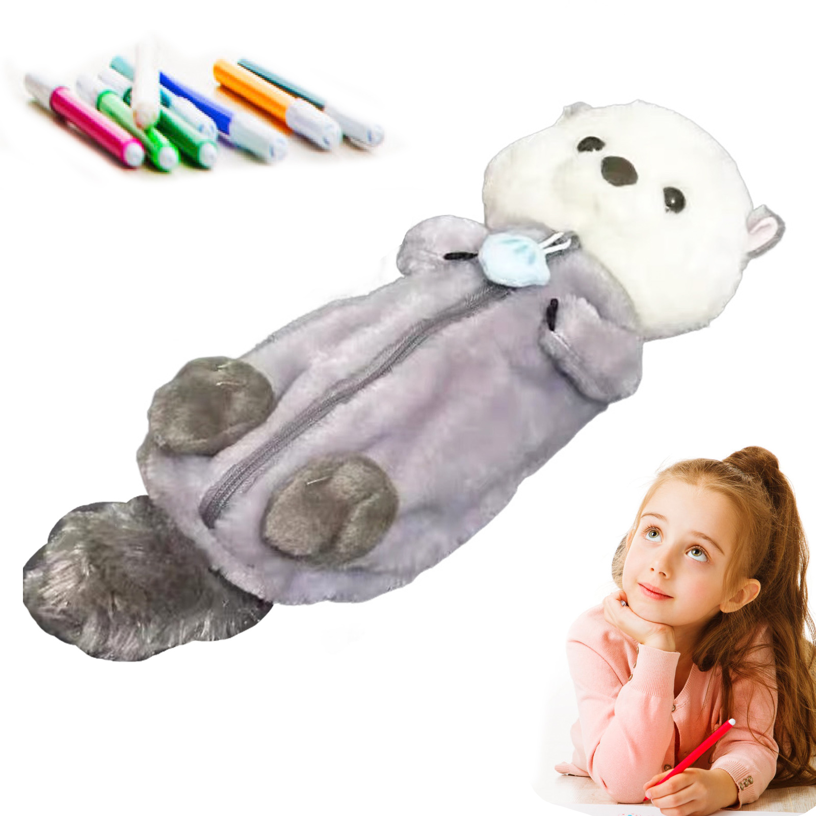 Stationery Supplier - Creative Plush Toy Pencil Case Soft