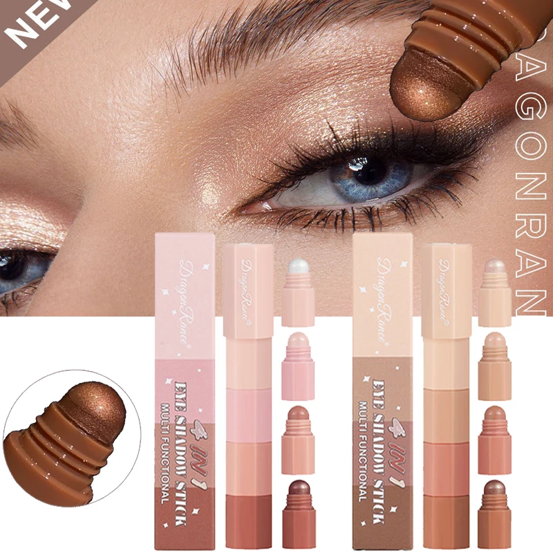 Highlighter Set Pastel - Coral Brown Mini Eye Shadow Stick