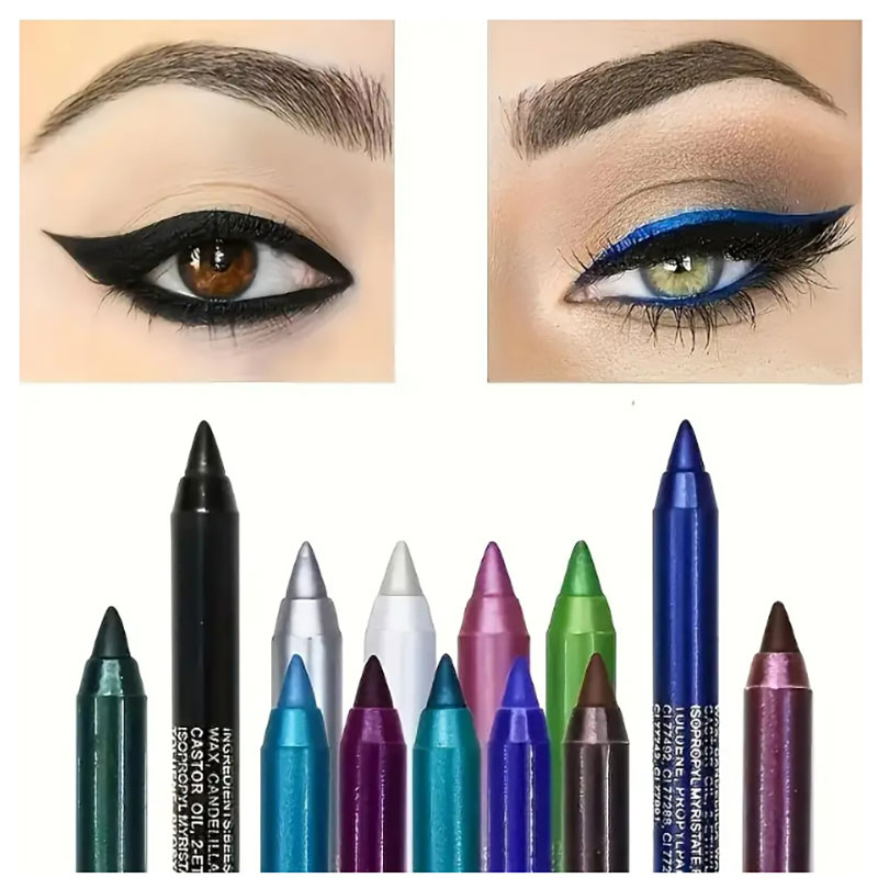 1pcs Waterproof Eyeliner Set w - Highlighter Set Pastel avaliação e preço