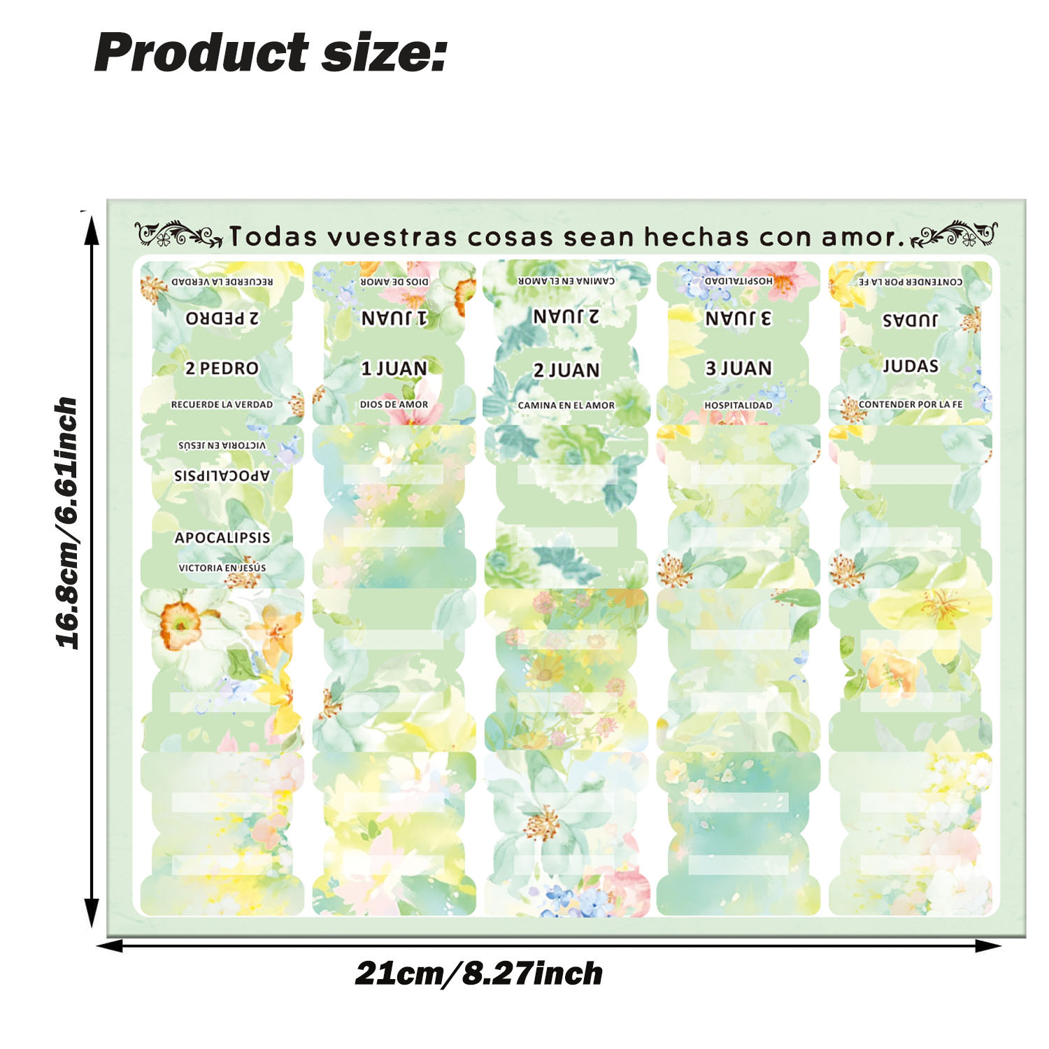 80pcs Spanish Bible Tabs-Soul  - Index Tab Divider avaliação e preço
