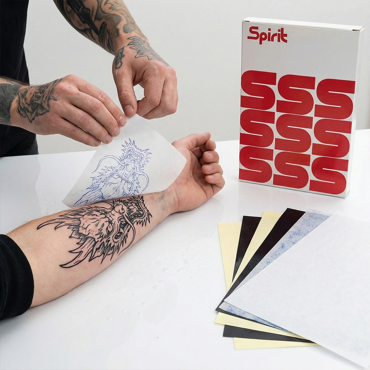 DMTATTOO 100/50/20/10PCS Spiri - Carbon Copy Book avaliação e preço