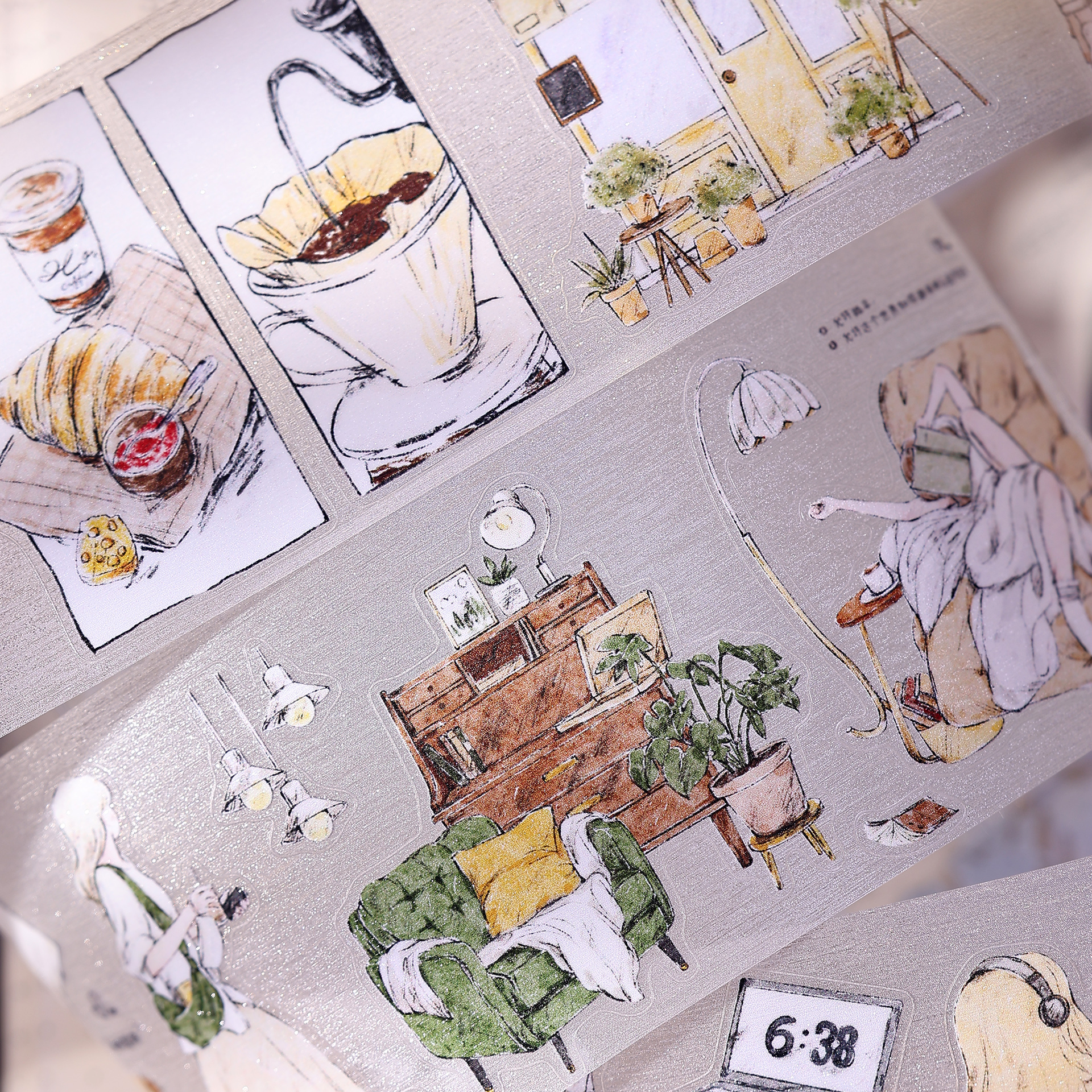 XiaoBaiJia Studio Vintage Girl - Washi Tape Set avaliação e preço