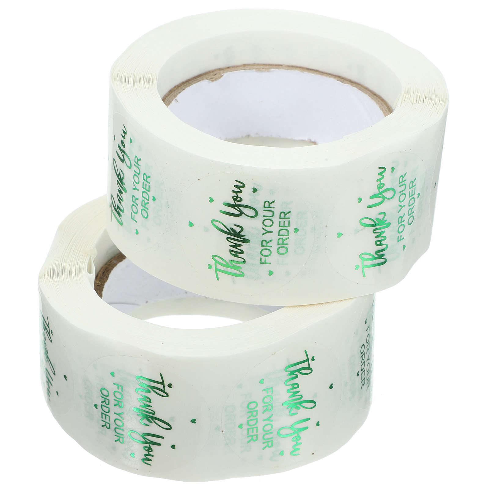2 Rolls Transparent Circle Sti - Sticker Label Roll avaliação e preço