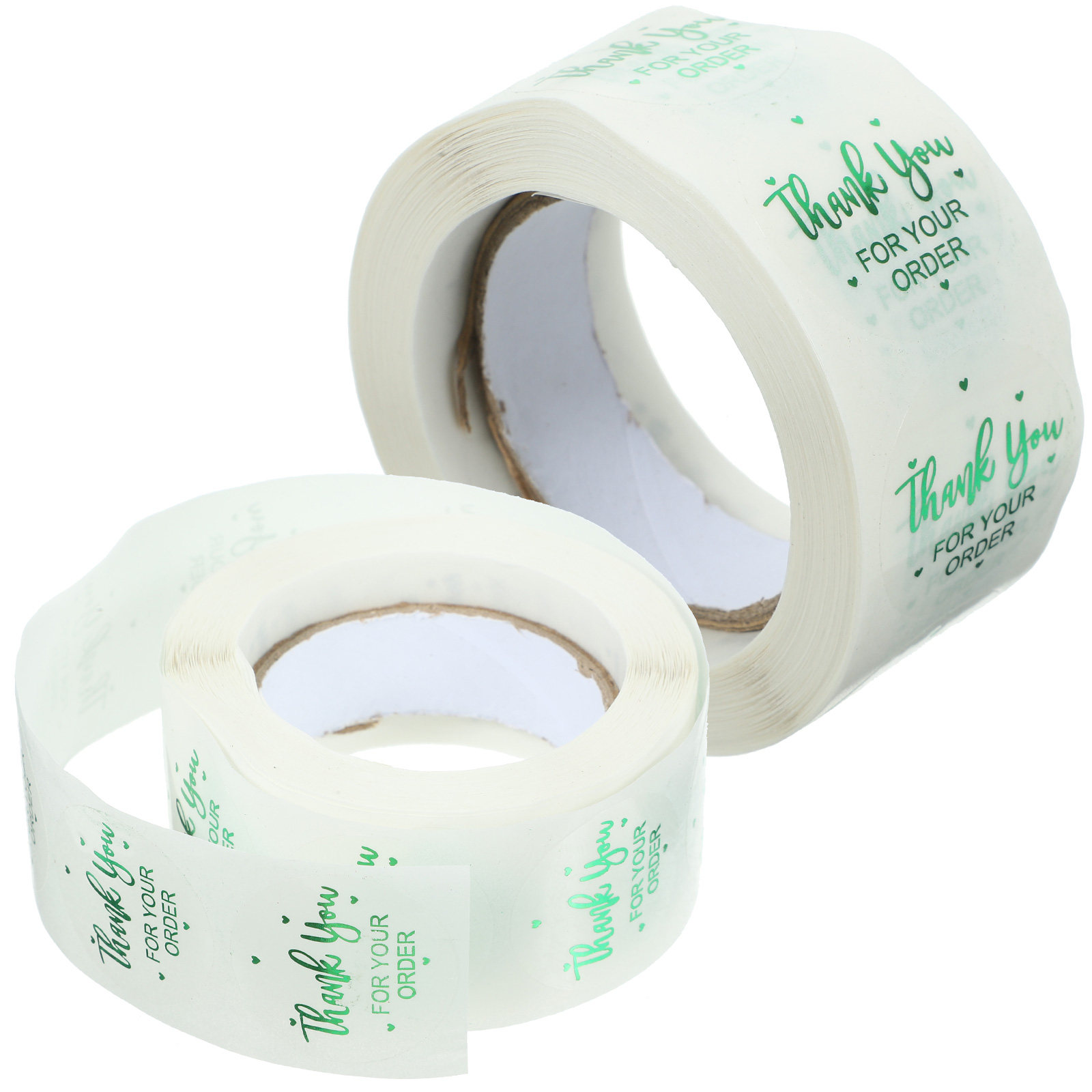 2 Rolls Transparent Circle Sti - Sticker Label Roll avaliação e preço