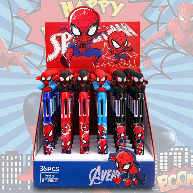 36pcs-Spider Man 6 Colors Ball - Stationery Supplier avaliação e preço
