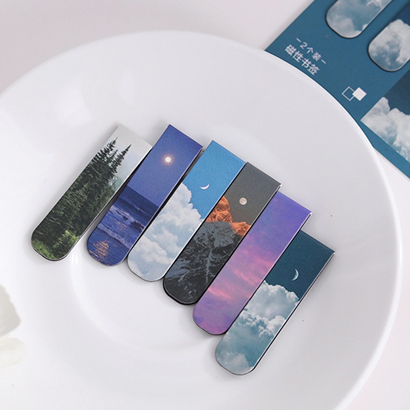 2Pcs Magnetic Bookmark Beautif - Paperclip Magnetic Set avaliação e preço