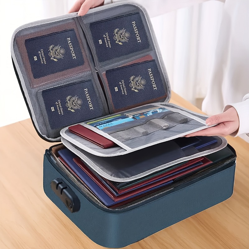 Lockable File Storage Bag,3-La - Portfolio Folder Zip avaliação e preço