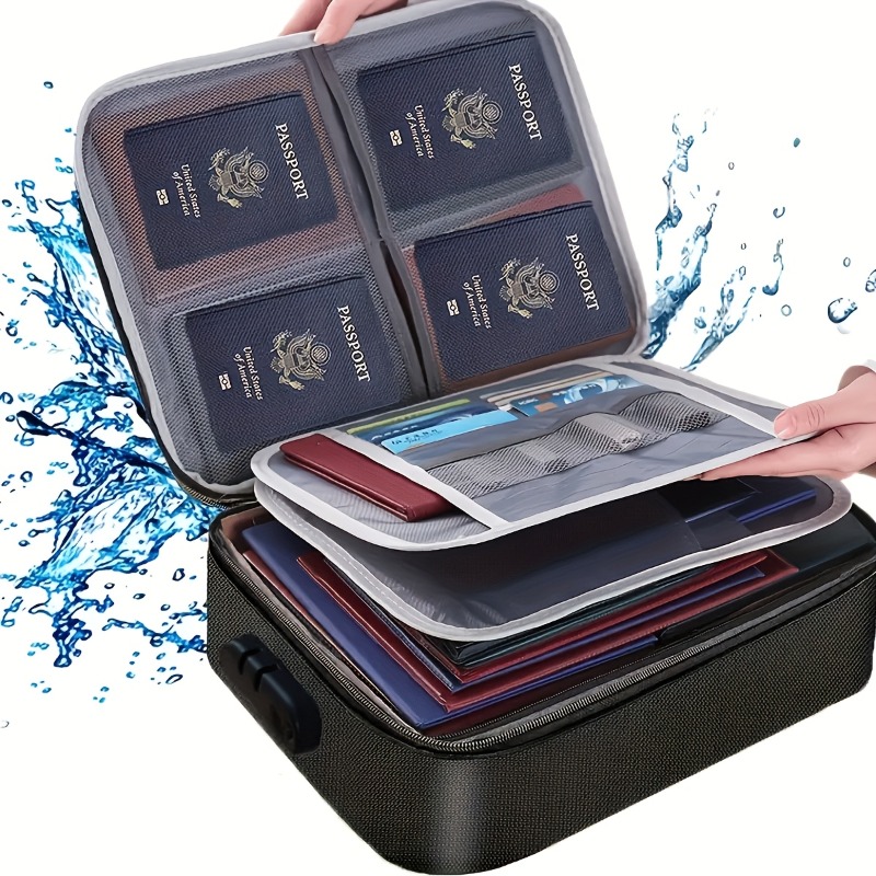 Lockable File Storage Bag,3-La - Portfolio Folder Zip avaliação e preço