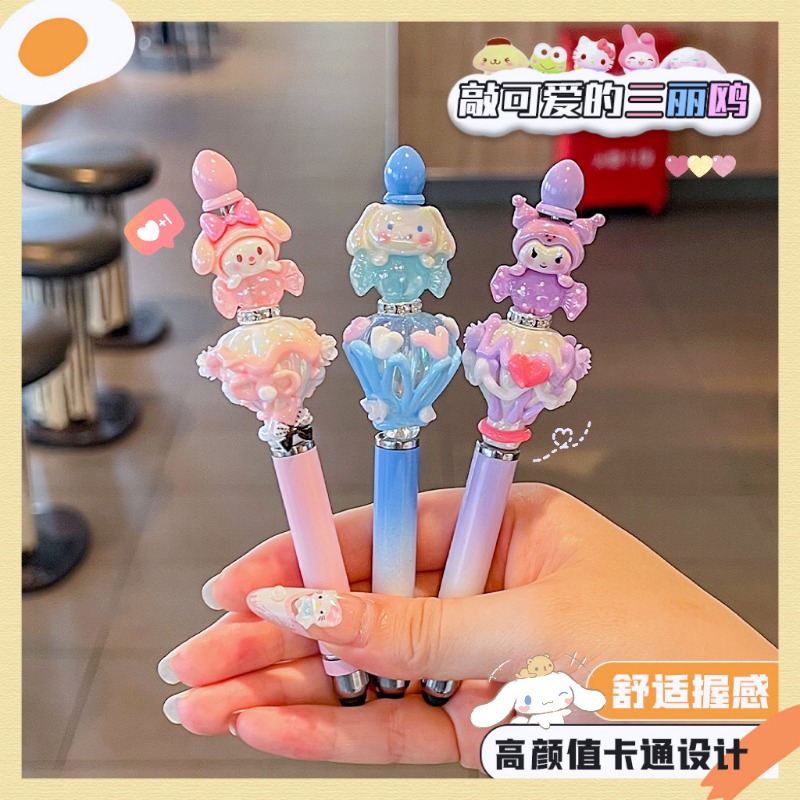 Cartoon Anime Sanrio Bead Pen  - Office Supply Office Stationery Items avaliação e preço