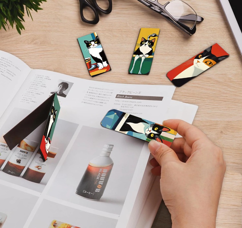 5PCS Simple And Fun Cat Magnet - Office Supply Office Stationery Items avaliação e preço