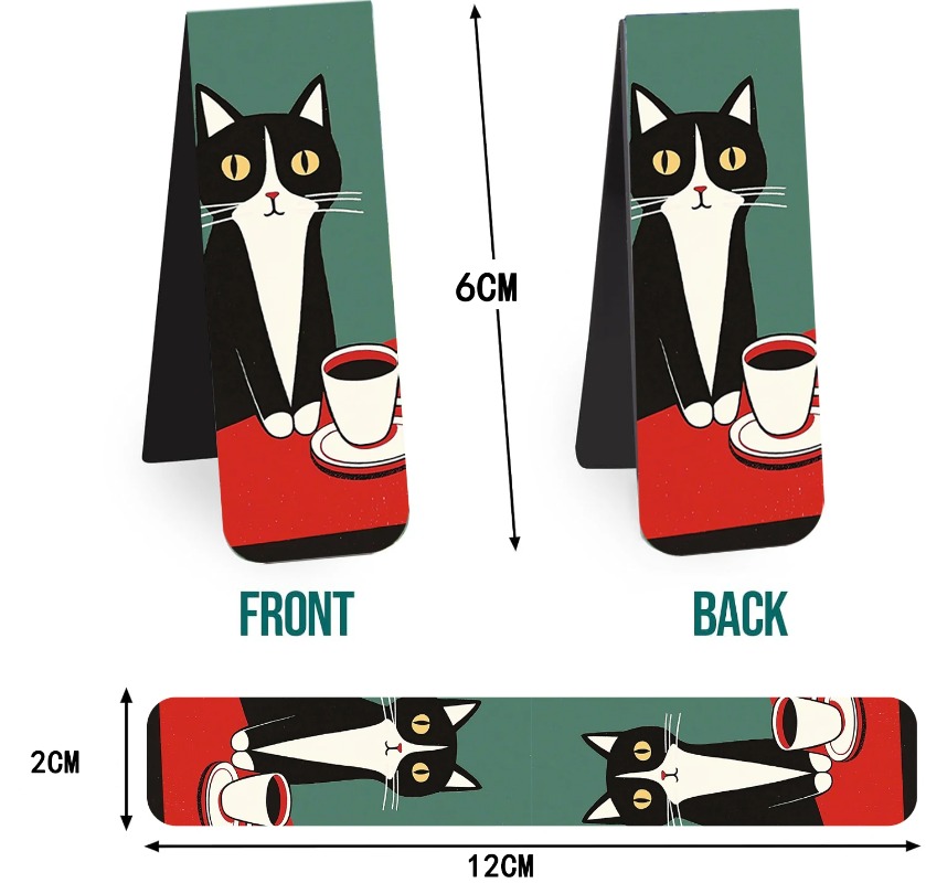 5PCS Simple And Fun Cat Magnet - Office Supply Office Stationery Items avaliação e preço