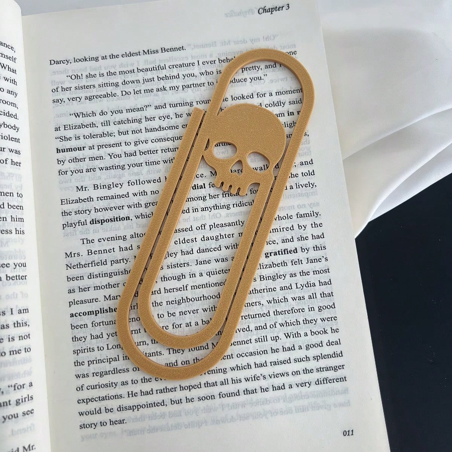 Creative Giant Skeleton Paper  - Bookmark Magnetic Clip avaliação e preço