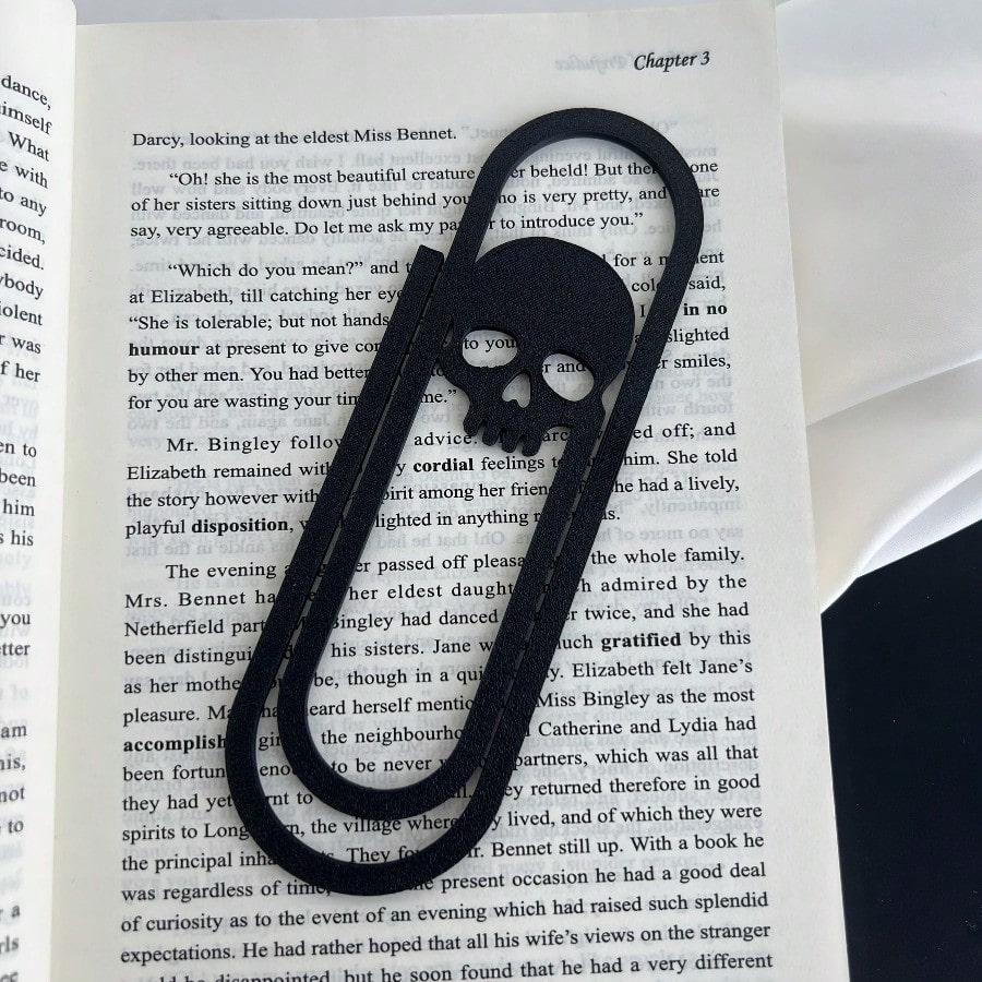Creative Giant Skeleton Paper  - Bookmark Magnetic Clip avaliação e preço