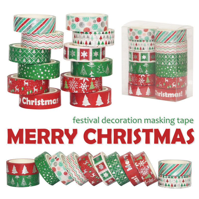 60 Meter Christmas Washi Tapes - Washi Tape Set avaliação e preço
