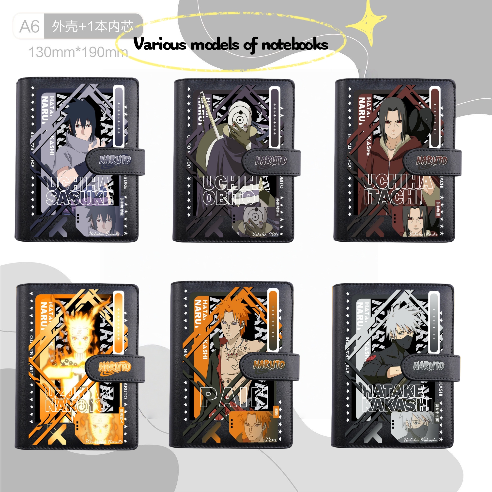 Naruto Notebook Kakashi Obito  - Office Supply Office Stationery Items avaliação e preço