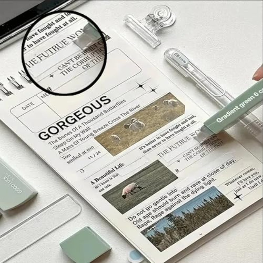 12PCS White Out Tapes, Instant - Correction Tape Roller avaliação e preço