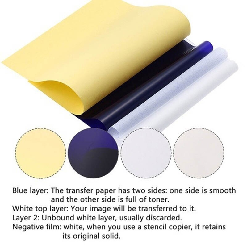 5/10PCS A4 Tattoo Transfer Pap - Carbon Copy Book avaliação e preço