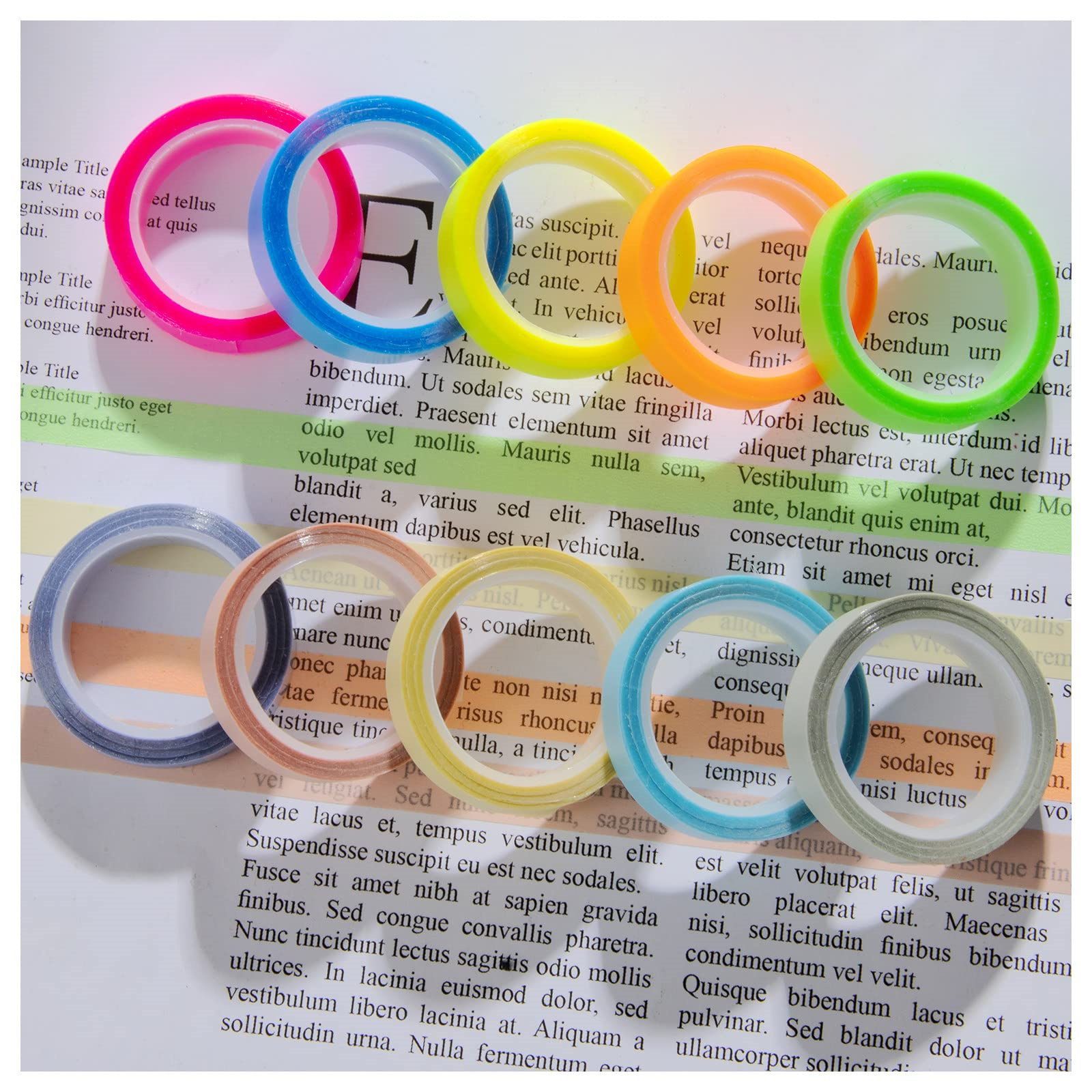 10 Rolls Morandi/Fluorescent H - Correction Tape Roller avaliação e preço