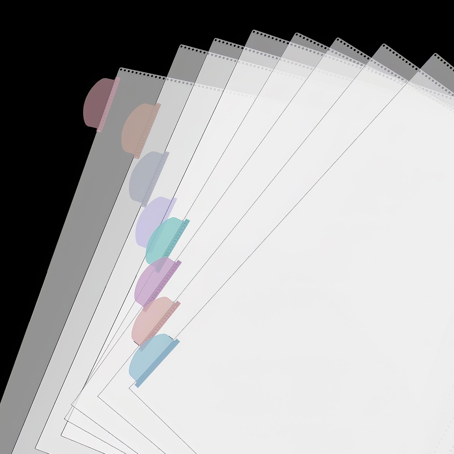 A4 Clear Sheet Protectors with - Index Tab Divider avaliação e preço
