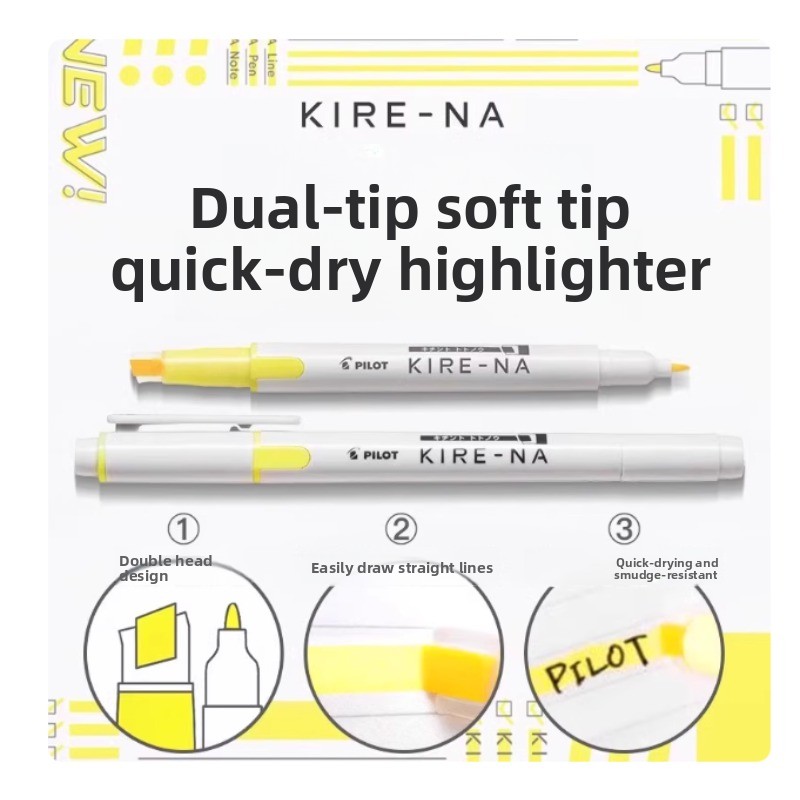 PILOT KIRE-NA Highlighter Pen  - Highlighter Set Pastel avaliação e preço