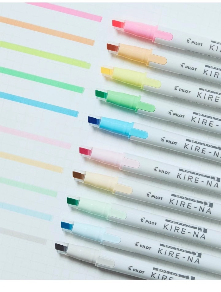 PILOT KIRE-NA Highlighter Pen  - Highlighter Set Pastel avaliação e preço