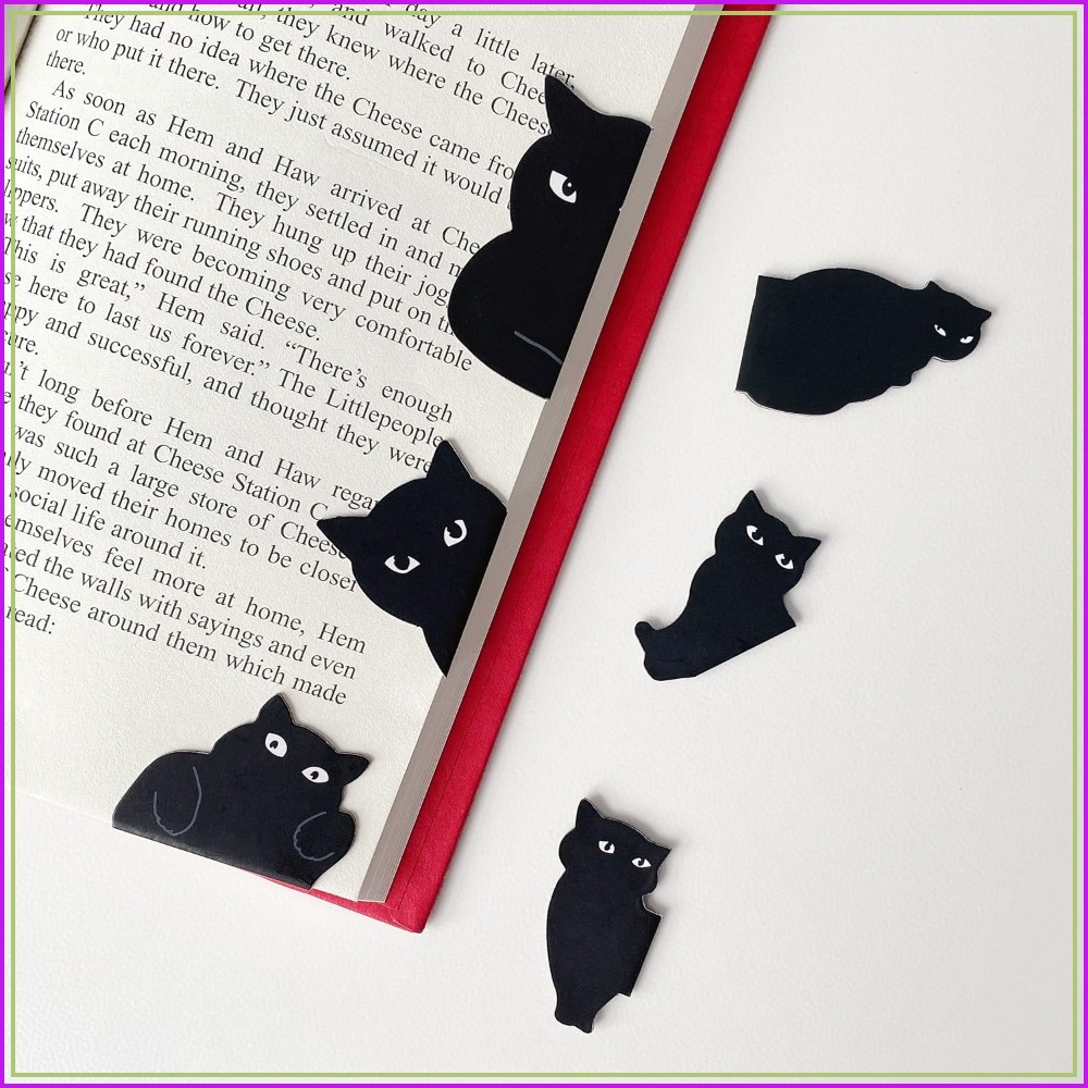 6 Cute Cat Magnetic Bookmarks  - Paperclip Magnetic Set avaliação e preço