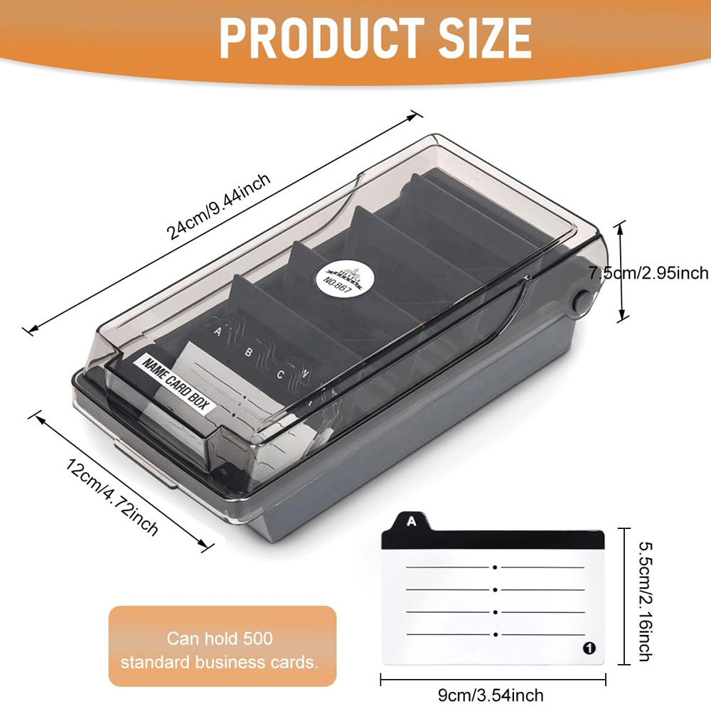 Desktop Business Card Box, Lar - Index Tab Divider avaliação e preço