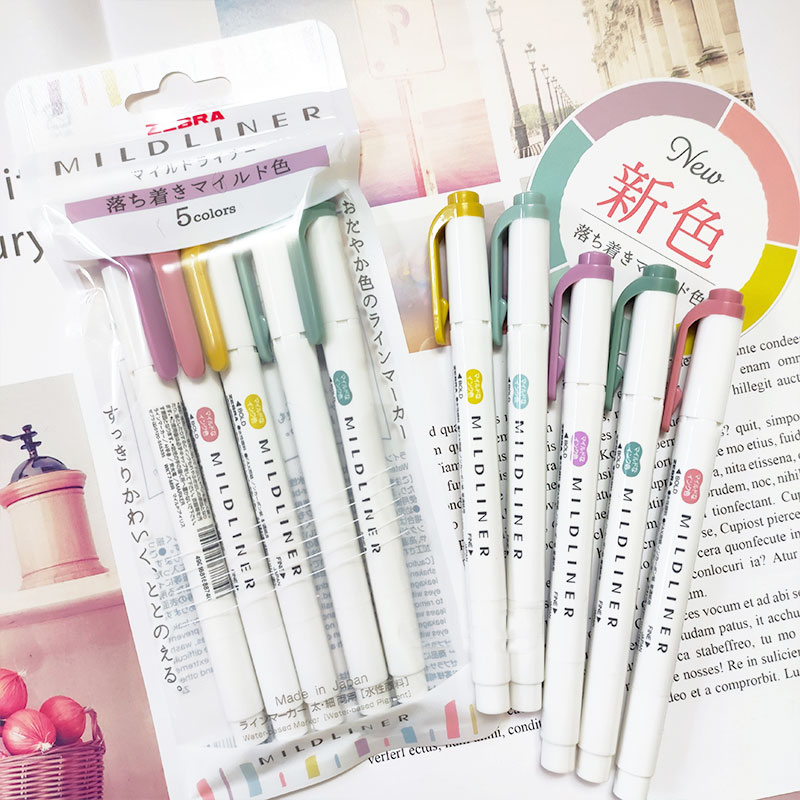 NEW zebra mildliner highlighte - Highlighter Set Pastel avaliação e preço