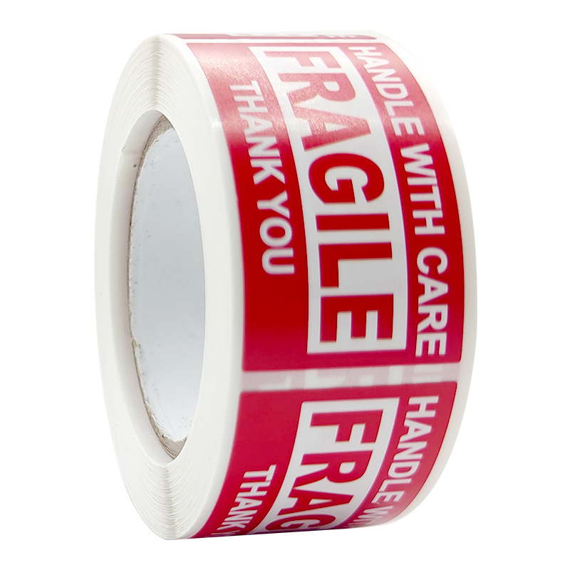 1 Roll Fragile English Warning - Sticker Label Roll avaliação e preço
