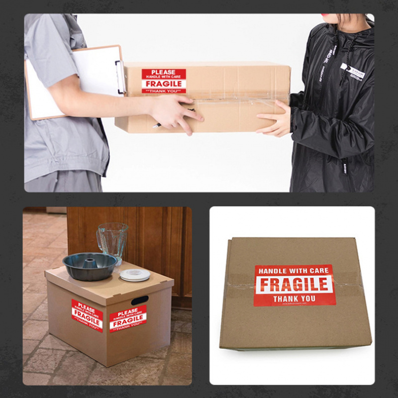 1 Roll Fragile English Warning - Sticker Label Roll avaliação e preço