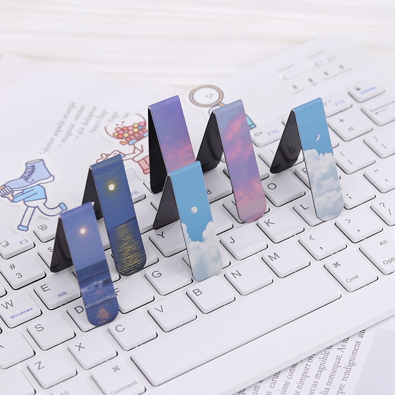 2pcs Fantasy Landscape Bookmar - Office Supply Office Stationery Items avaliação e preço