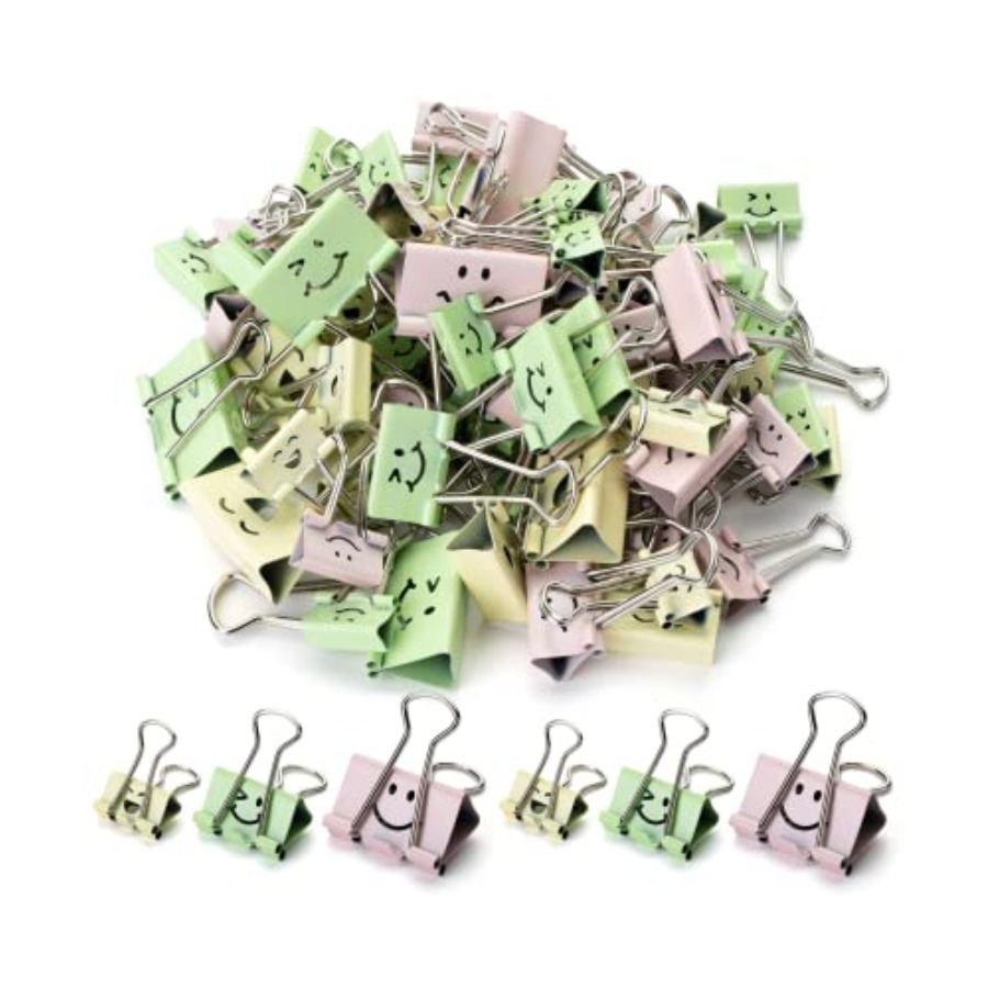 - Cute Binder Clips, 80 pcs, A - Binder Clip Assorted avaliação e preço
