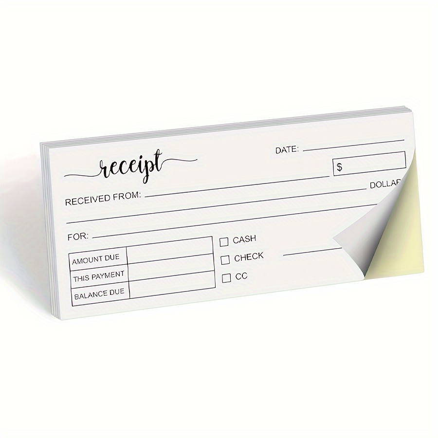 100 Sheets Receipt Book, 2.75x - Carbon Copy Book avaliação e preço