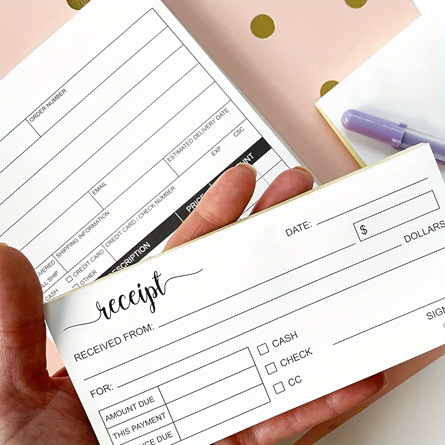 100 Sheets Receipt Book, 2.75x - Carbon Copy Book avaliação e preço