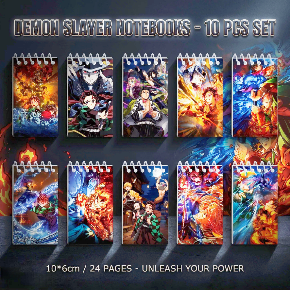 10PCS Demon Slayer Notepads. S - Office Stationery And Supply avaliação e preço