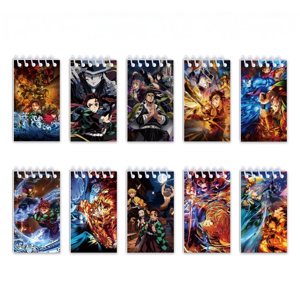 10PCS Demon Slayer Notepads. S - Office Stationery And Supply avaliação e preço