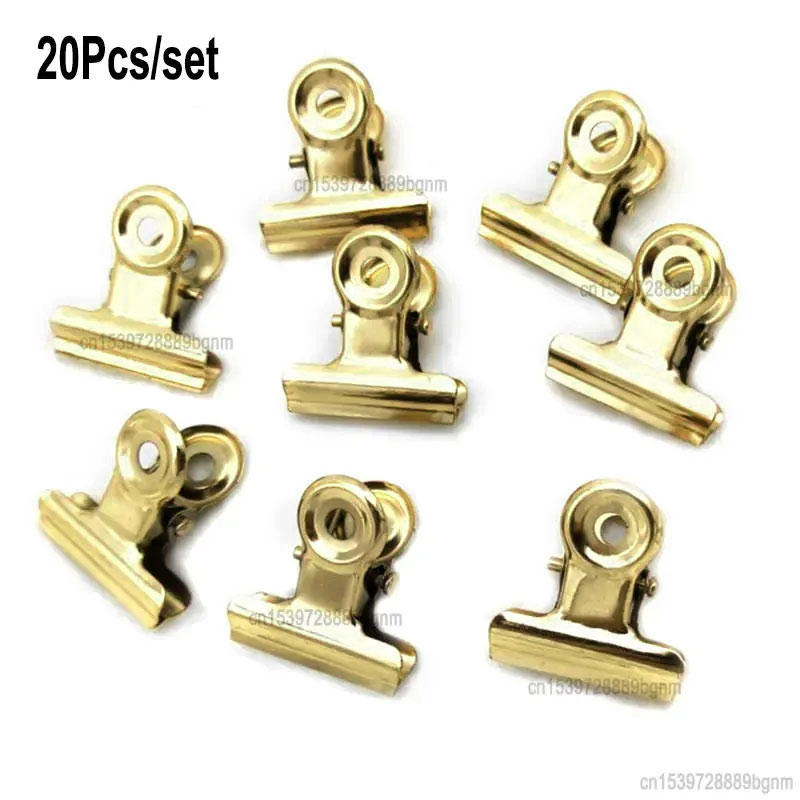 20PCS/Set 21mm*23mm Round Meta - Binder Clip Assorted avaliação e preço