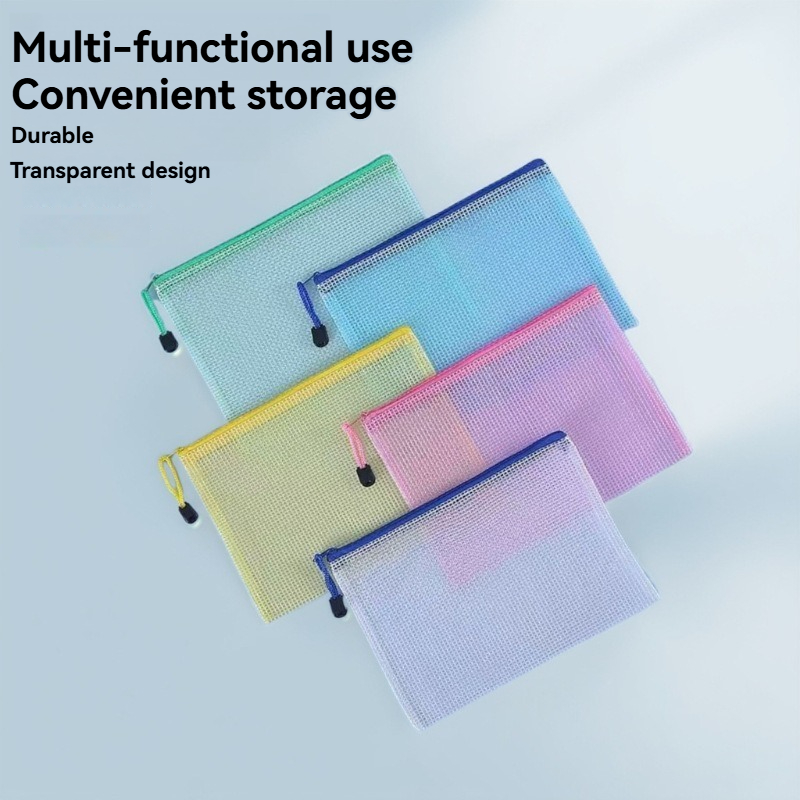 5PCS Stationery Storage Folder - Portfolio Folder Zip avaliação e preço