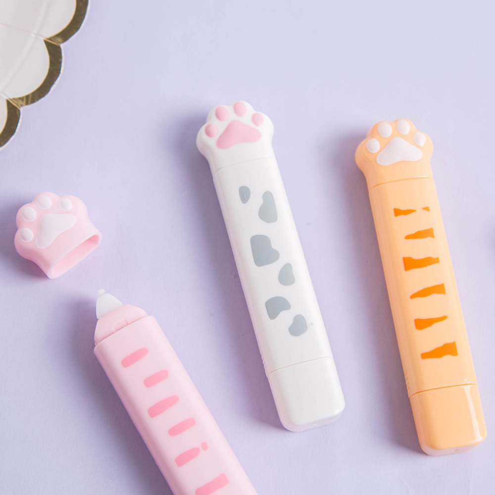 Cute Cat Paw Roller Glue Corre - Correction Tape Roller avaliação e preço