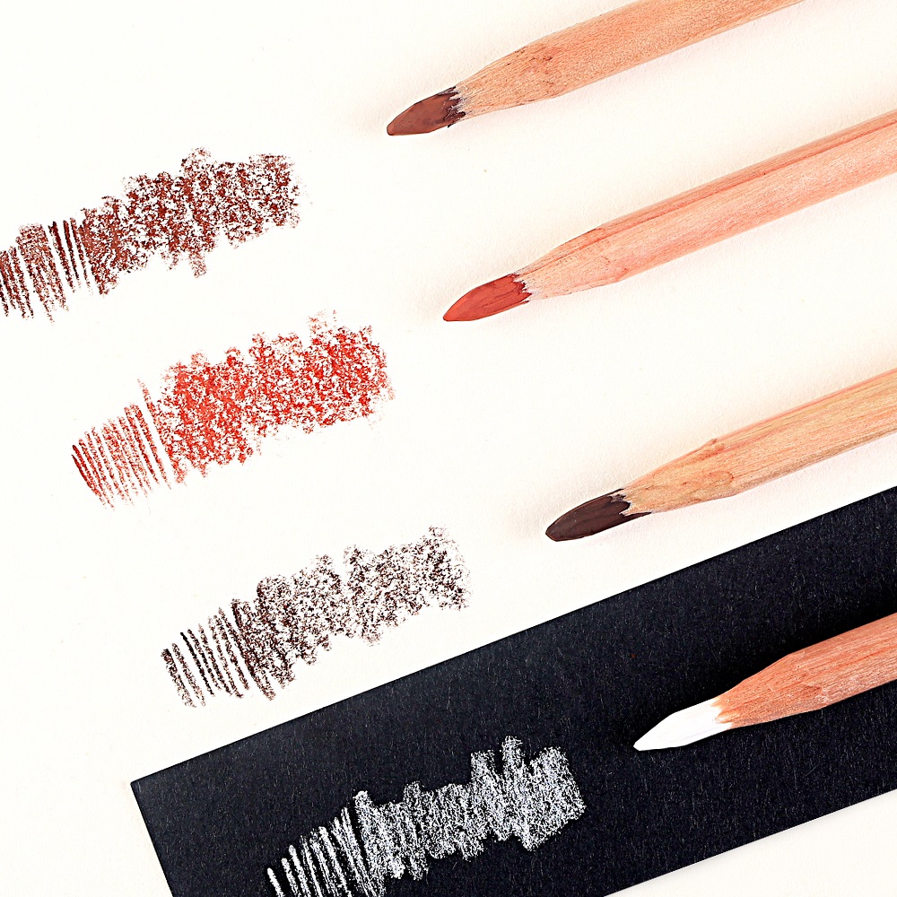 4Pcs Professional Sketch Charc - Highlighter Set Pastel avaliação e preço