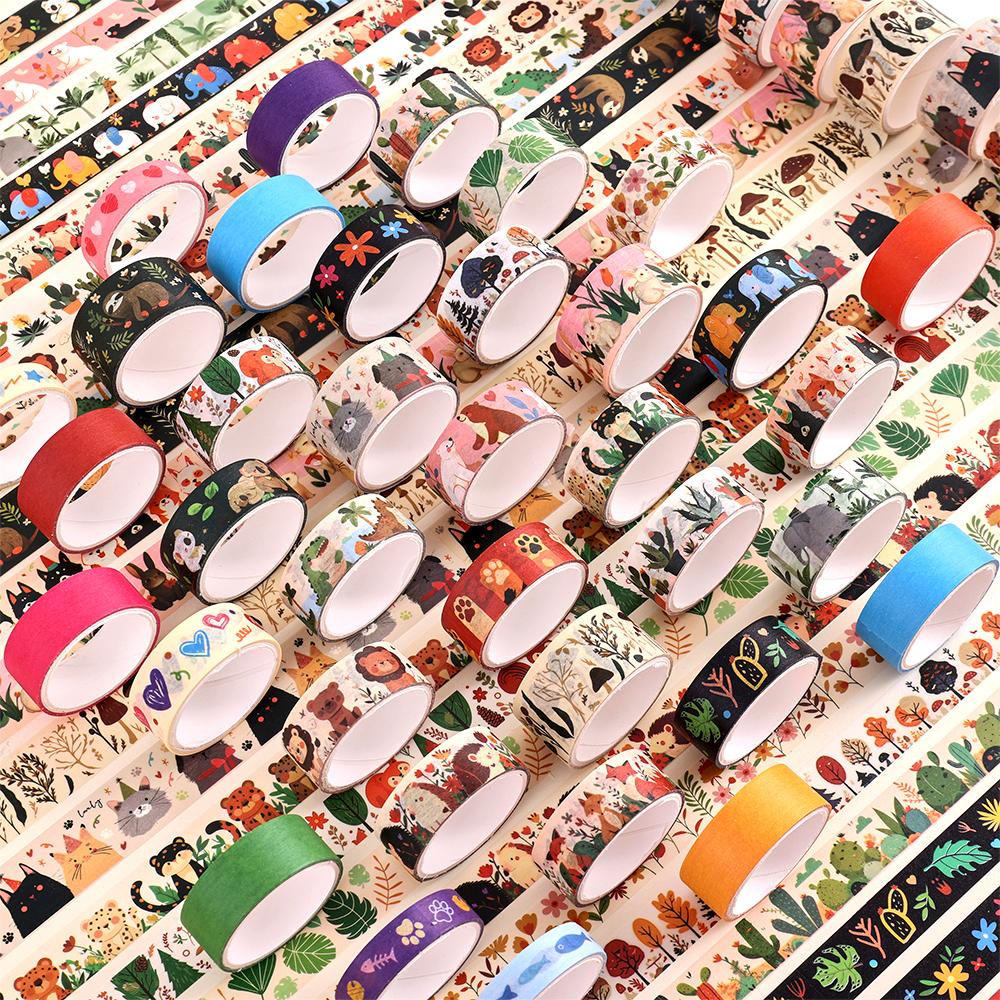 36 Rolls Vintage Animal Party  - Washi Tape Set avaliação e preço