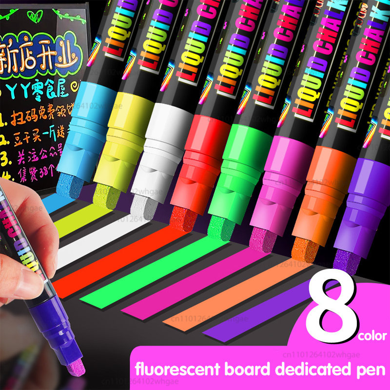8Color 8mm Liquid Chalk Erasab - Highlighter Set Pastel avaliação e preço