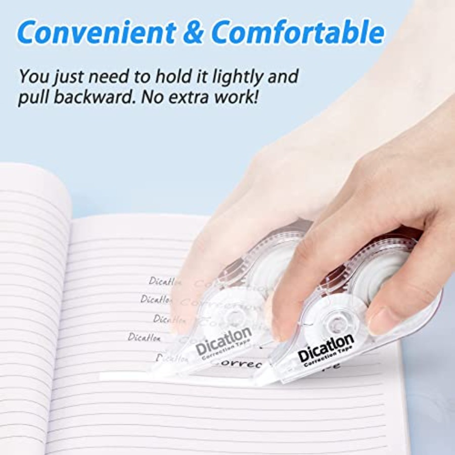 White Correction Tape 10 Pack, - Correction Tape Roller avaliação e preço