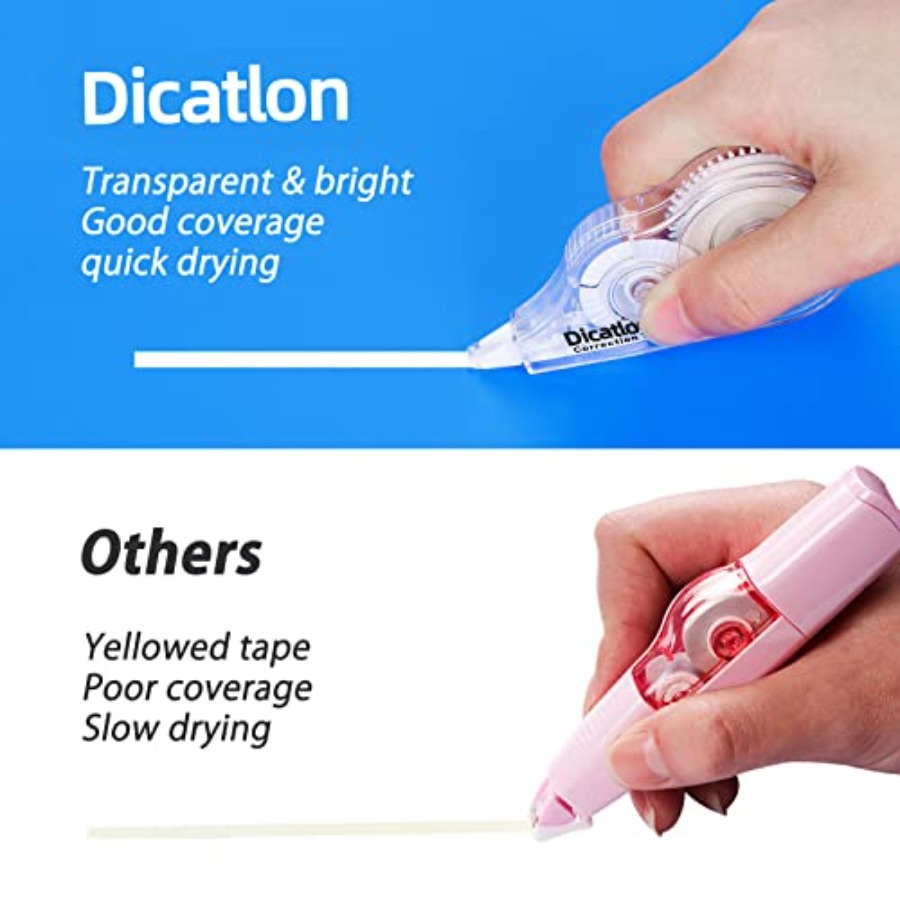White Correction Tape 10 Pack, - Correction Tape Roller avaliação e preço