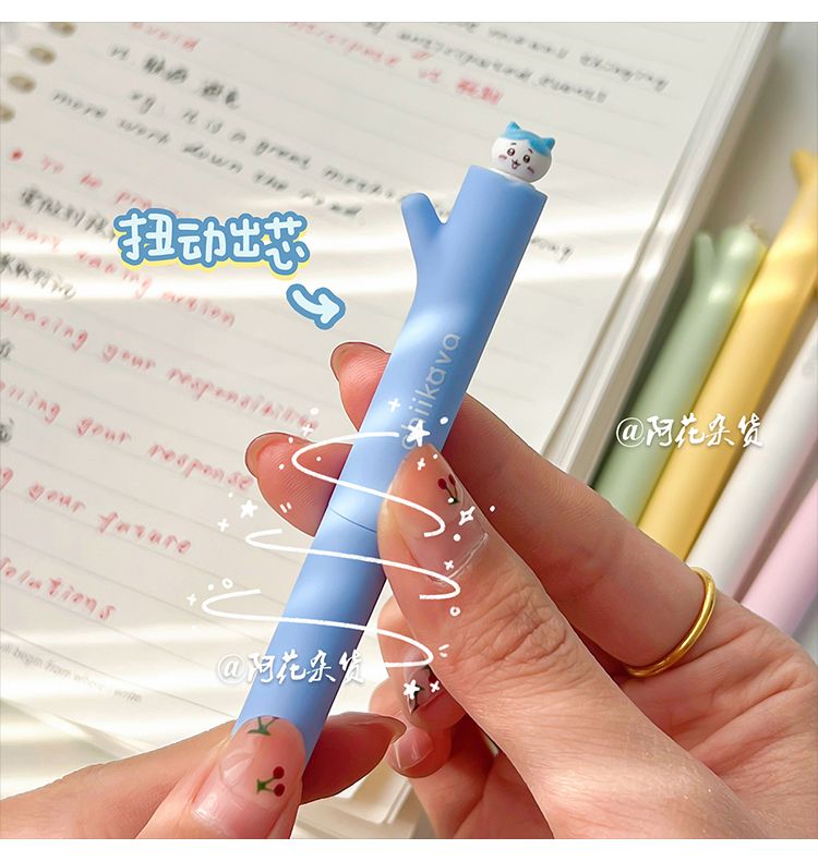 Kawaii Chiikawa Gel Pen Rotati - Office Supply Office Stationery Items avaliação e preço