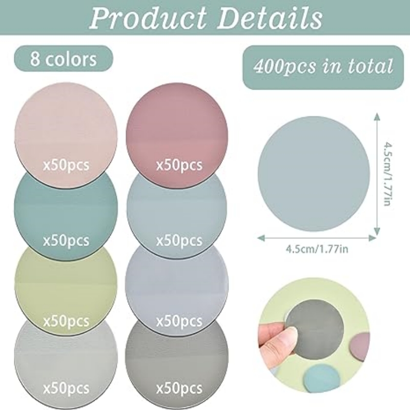 400pcs Morandi Sticky Notes, C - Index Tab Divider avaliação e preço