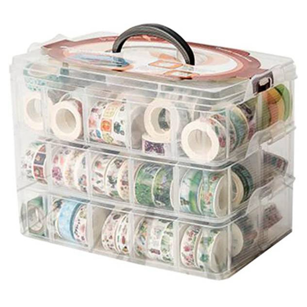 Clear 3 Layers 30 Grids Washi  - Washi Tape Set avaliação e preço