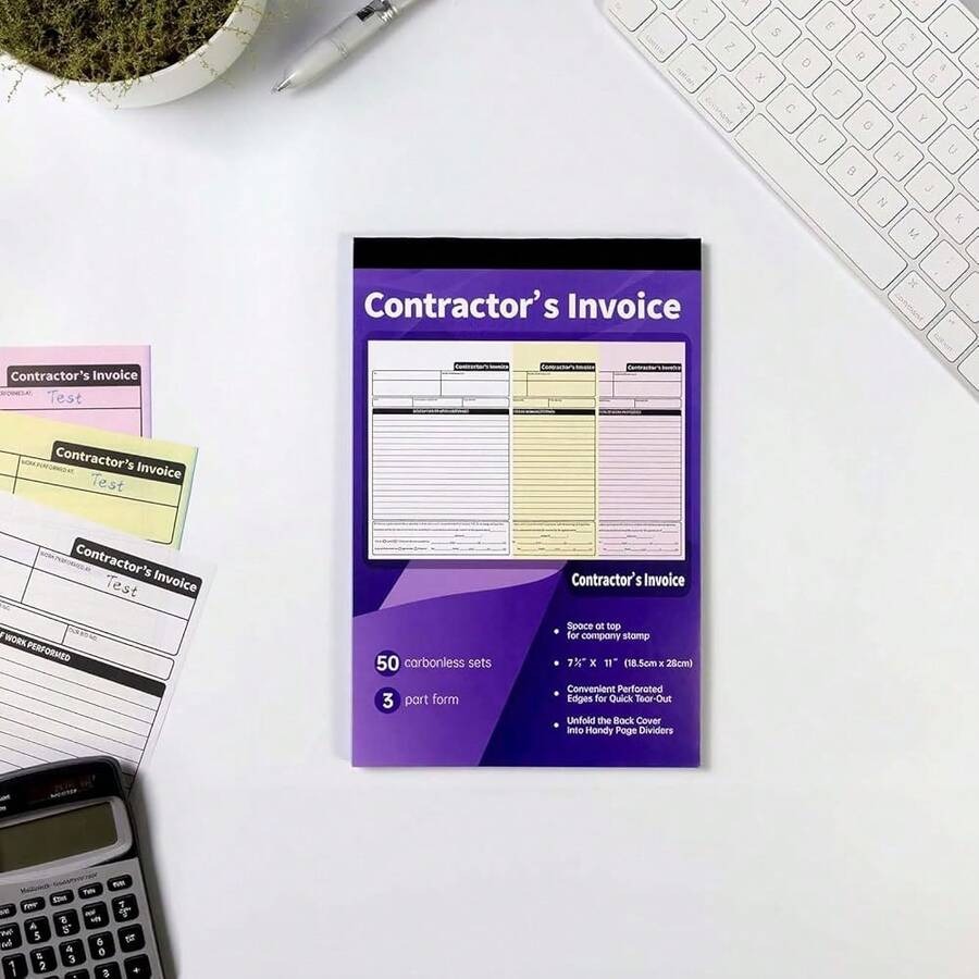 Carbonless Contractor Invoice  - Carbon Copy Book avaliação e preço