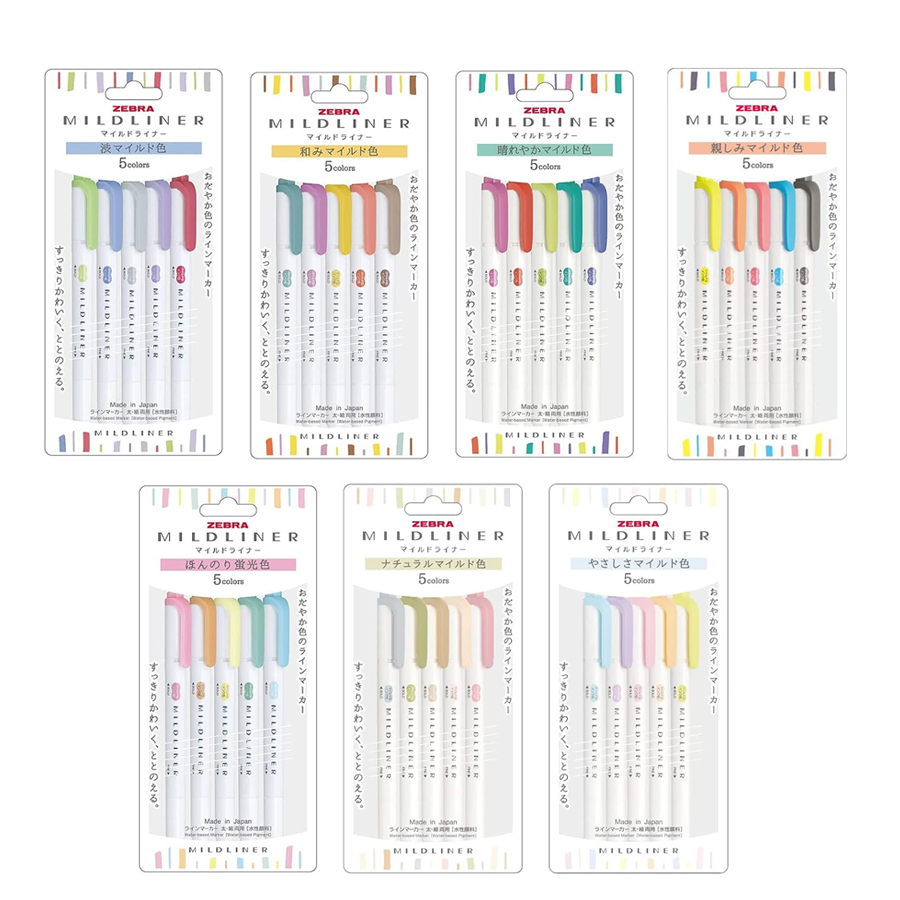 Japan ZEBRA Highlighter Pen Ne - Highlighter Set Pastel avaliação e preço