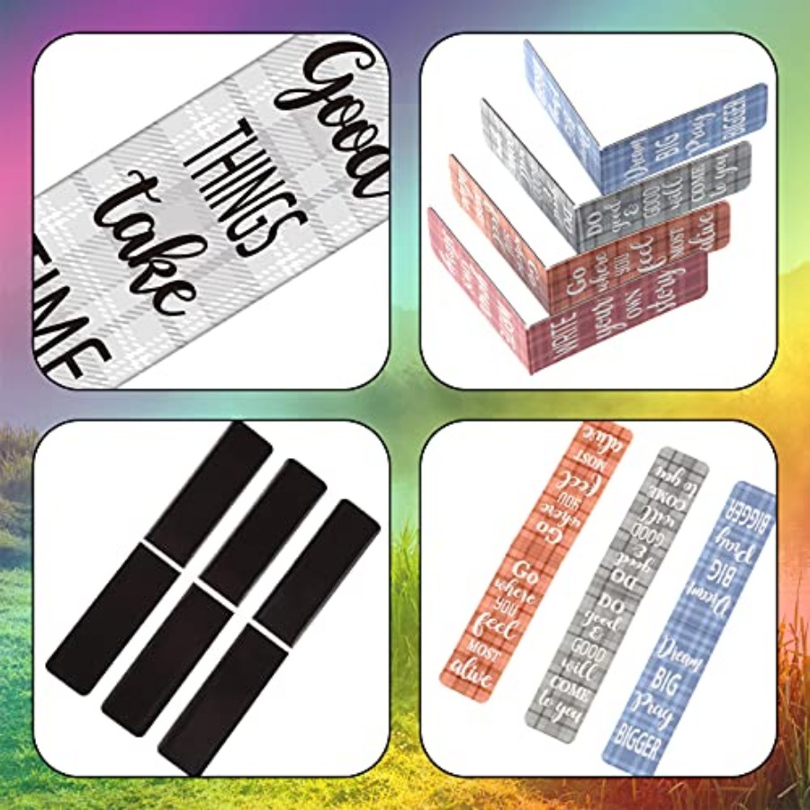 60 Pieces Inspirational Magnet - Bookmark Magnetic Clip avaliação e preço